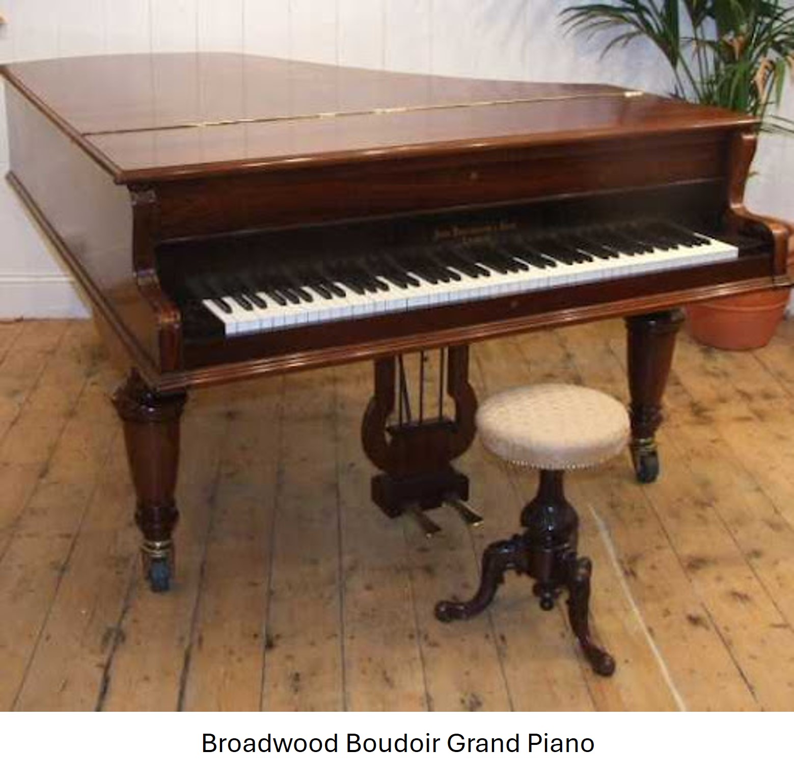 John Broadwood Boudoir Grand Piano